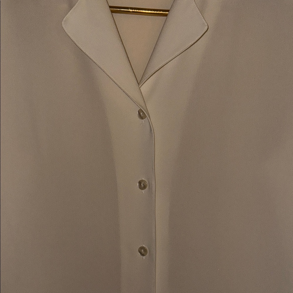 Talbots Ivory Button Down - image 4